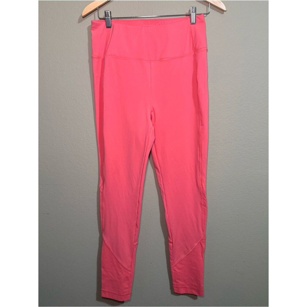 T By Talbots Women's Size M Corral Nylon/Spandex High Waisted Activewear Legging
